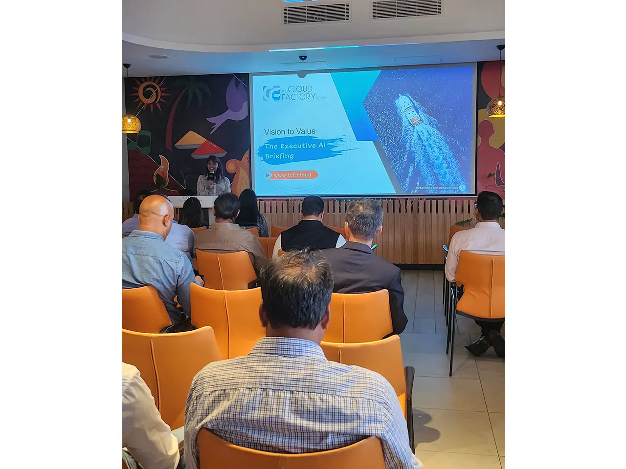 Cloud Factory executive briefing on Vision to Value AI