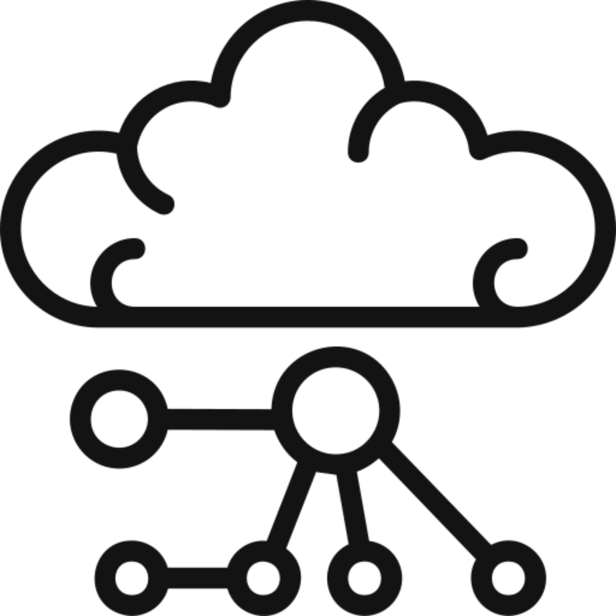 Cloud technology connection symbol