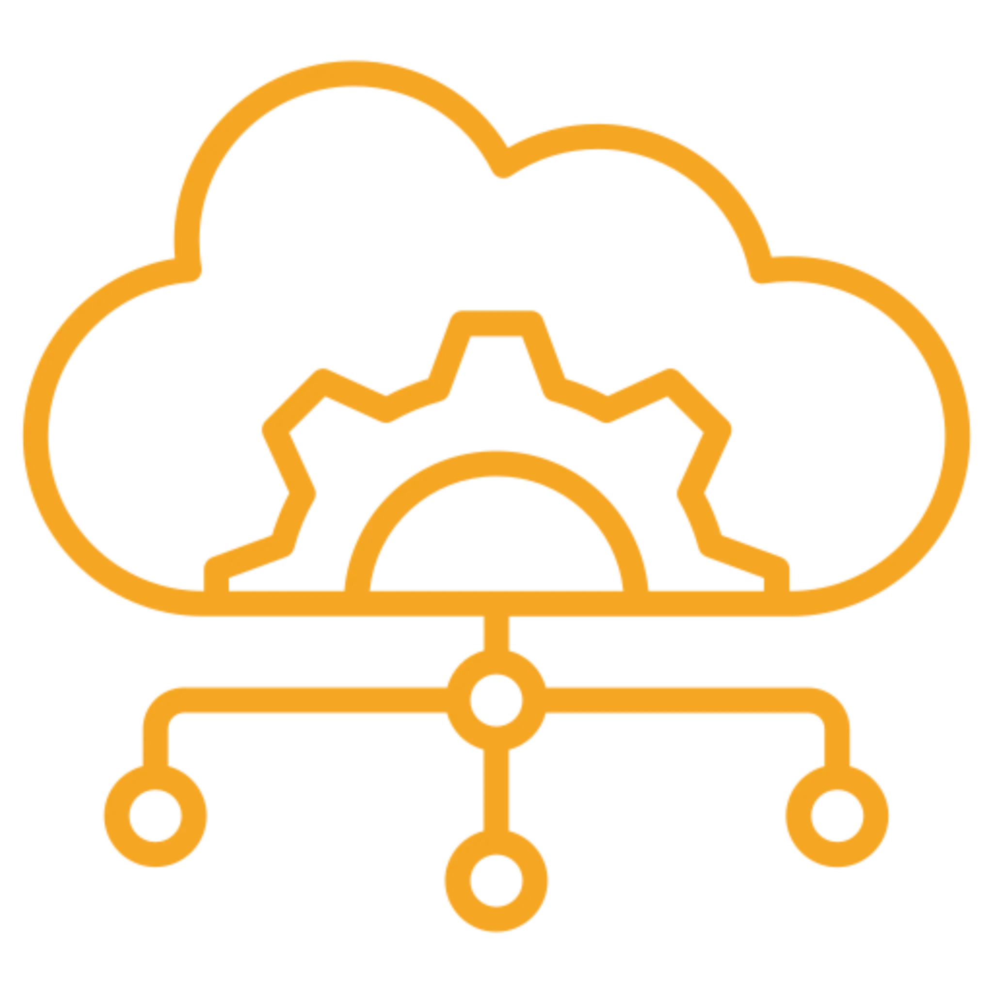 Cloud service management symbol