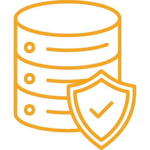 Data storage with security shield